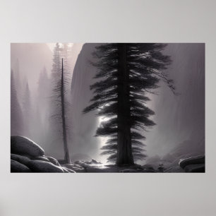 Yosemite National - Colourful Painting Poster