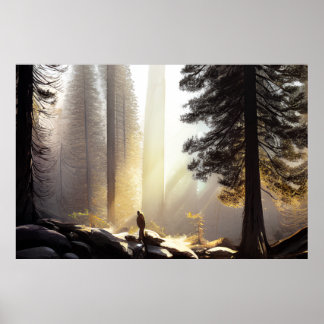 Yosemite National - Colourful Painting Poster