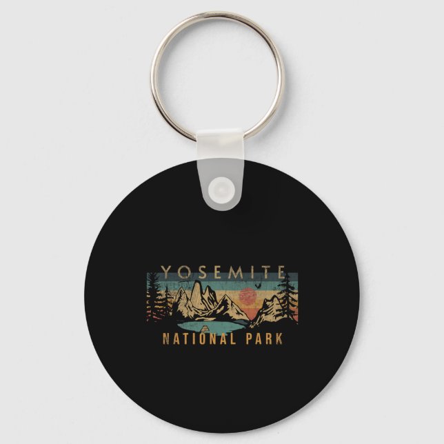 Yosemite National Park 1  Key Ring (Front)