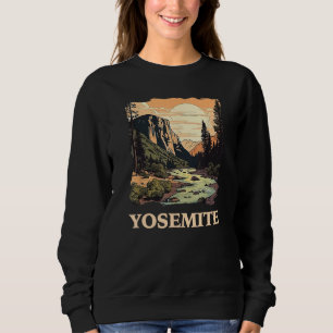 Yosemite National Park Adventure Hiking Nature Des Sweatshirt