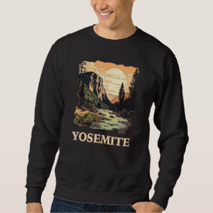 Yosemite National Park Adventure Hiking Nature Des Sweatshirt