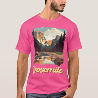 Yosemite National Park Adventure Hiking Nature Des T-Shirt