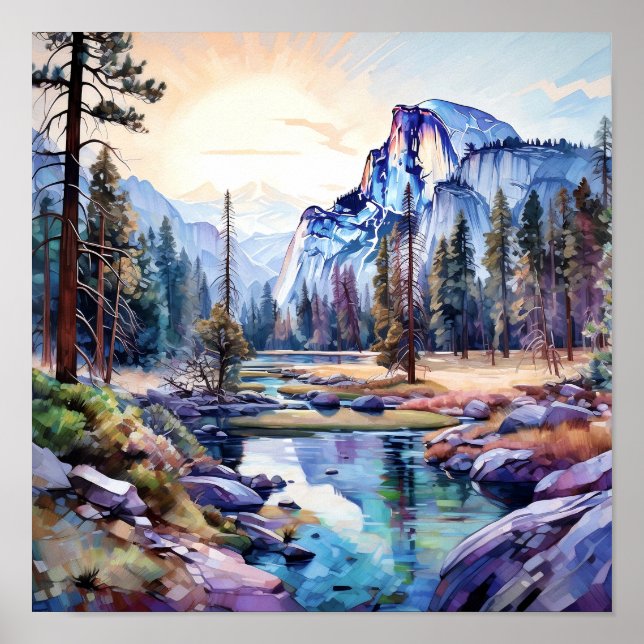 Yosemite National Park Art Print (Front)