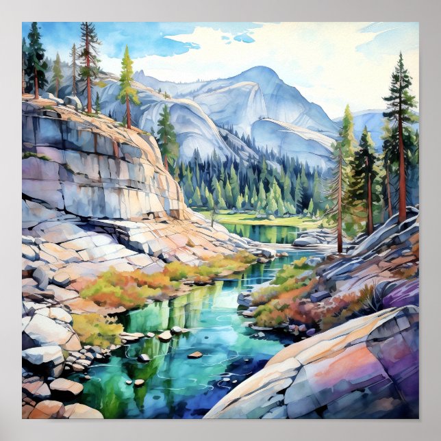 Yosemite National Park Art Print (Front)