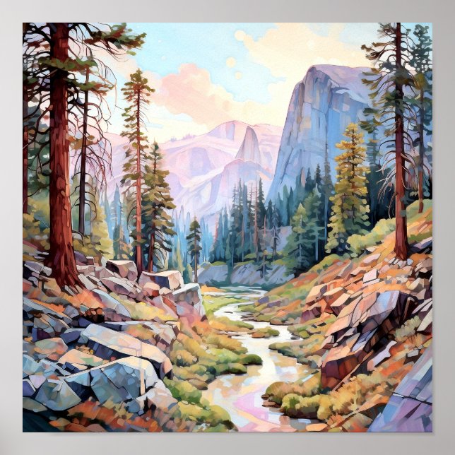 Yosemite National Park Art Print (Front)