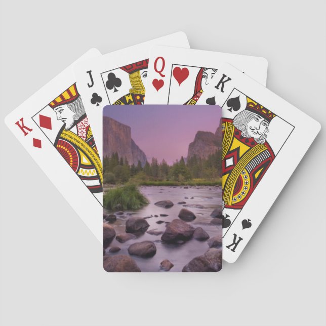 Yosemite National Park at Dusk Playing Cards (Back)