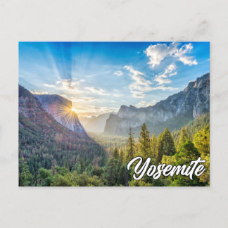 Yosemite National Park, At Sunrise Postcard