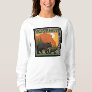 Yosemite National Park   Bear Family Sweatshirt