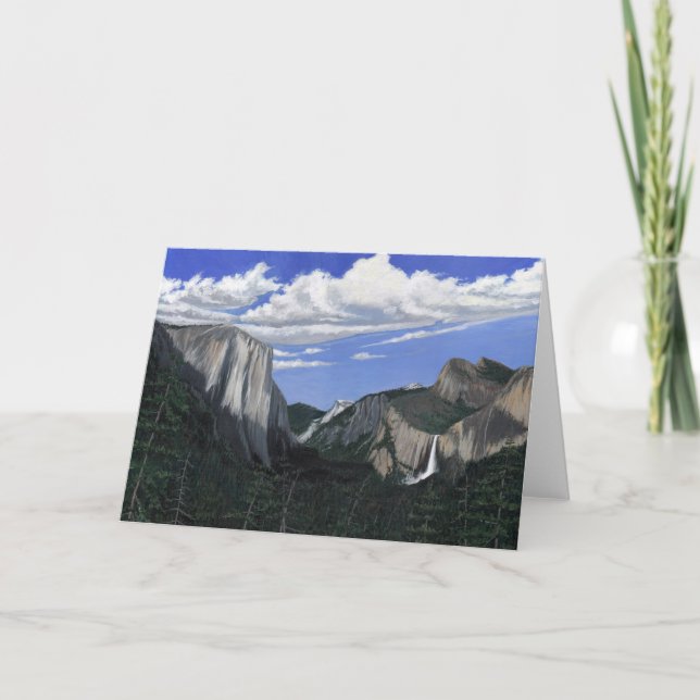 Yosemite National Park Blank Greeting Card (Front)