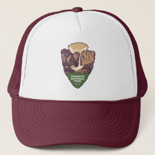 Yosemite National Park Bridalveil Fall Arrowhead Trucker Hat