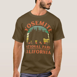 Yosemite National Park California Bear Nature Hiki T-Shirt
