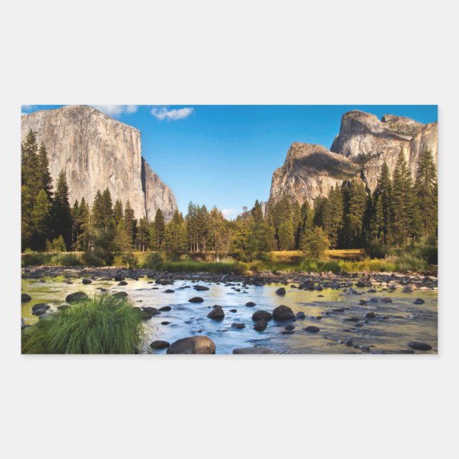 Yosemite National Park, California Rectangular Sticker (Front)