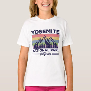 Yosemite National Park California Retro Hiking T-Shirt