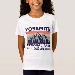 Yosemite National Park California Retro Hiking T-Shirt