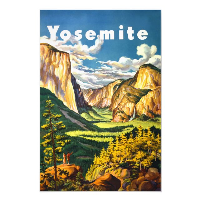 Yosemite National Park California Travel Art Photo Print (Front)