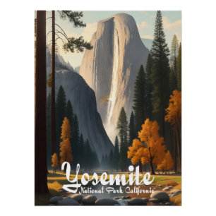 Yosemite National Park California Travel Poster