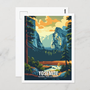 Yosemite National Park California USA Postcard