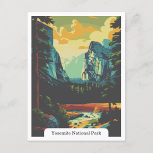 Yosemite National Park, California USA Postcard