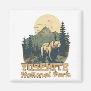 Yosemite National Park Camping Travel Magnet