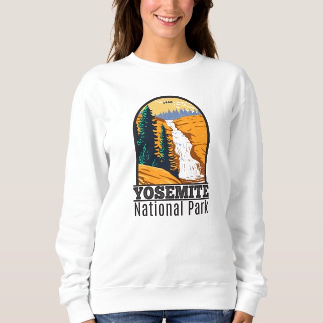 Yosemite National Park Chilnualna Falls California Sweatshirt (Front)