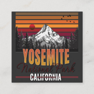 Yosemite National Park - clothing Square Business Card