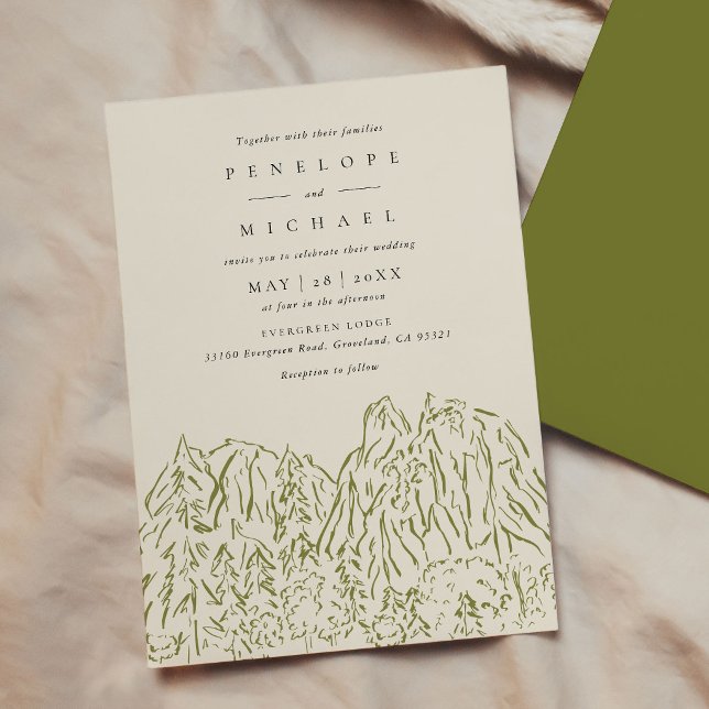 Yosemite National Park Destination Wedding Invitation (Yosemite National Park Destination Wedding Invitation)