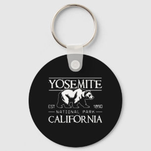 Yosemite National Park Est 1890 California Bear Key Ring