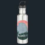 Yosemite National Park Half Dome Art Pink 710 Ml Water Bottle<br><div class="desc">Check out this awesome coloured pencil art of Yosemite National Park in California. Collect all the parks, I'm creating new ones all the time. Check out my shop for more hiking, camping, vanlife, birds and lots more! You can also find this design on tees, mugs, stickers, pillows and magnets. Be...</div>