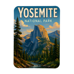 Yosemite National Park Half Dome Traek Gift Magnet