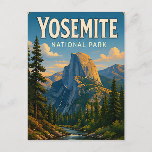 Yosemite National Park Half Dome Traek Gift Postcard