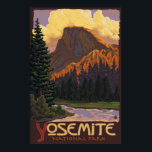 Yosemite National Park - Half Dome Travel Poster<br><div class="desc">Here is one of our Vintage-Style Travel Posters. All designs are custom made to resemble posters of the early 1900's. These pieces of artwork carry high detail, deep colour, and our careful attention to quality.</div>