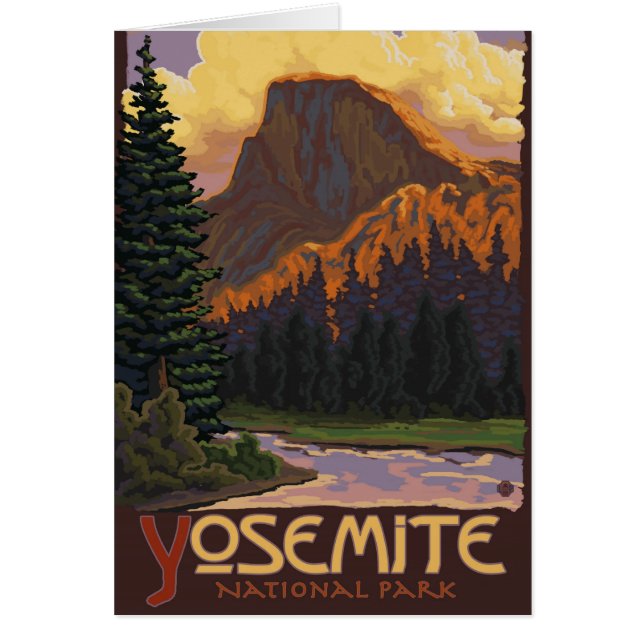 Yosemite National Park - Half Dome - Vintage (Front)
