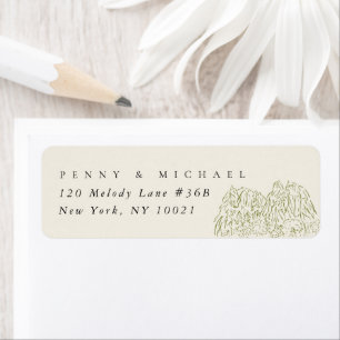 Yosemite National Park Line Art Return Address