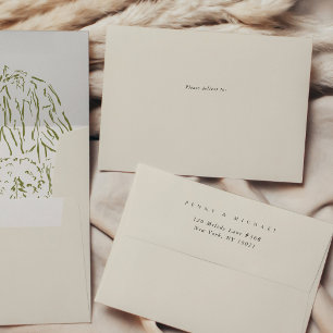 Yosemite National Park Liner Art Return Address Envelope