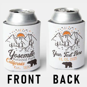 Yosemite National Park Minimalist Sunset Mountain Can Cooler