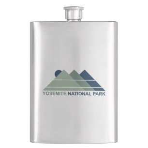 Yosemite National Park Mountain Sun Hip Flask