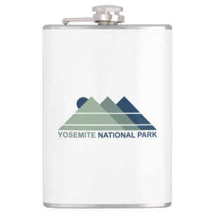 Yosemite National Park Mountain Sun Hip Flask