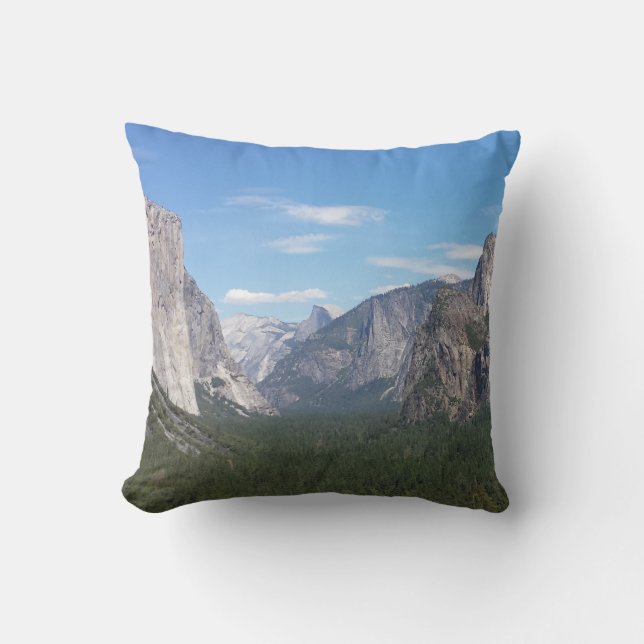 Yosemite National Park Mountain Valley Scenic Cushion (Front)