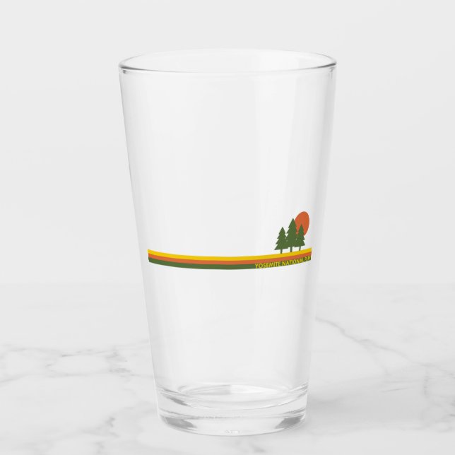 Yosemite National Park Pine Trees Sun Glass (Front)