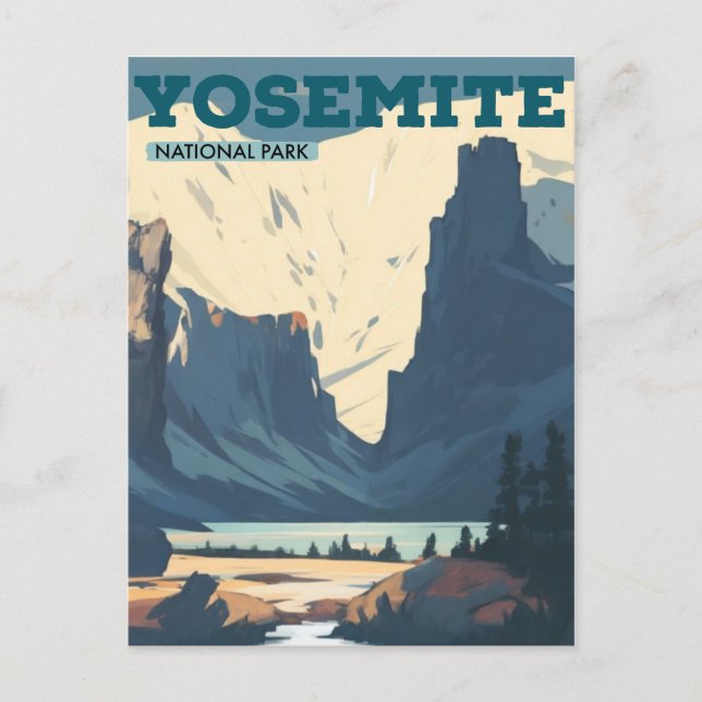 Yosemite National Park  Postcard (Front)