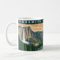 Yosemite National Park Retro Poster Art