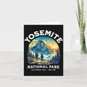 Yosemite National Park Retro Vintage Graphic Men W Card