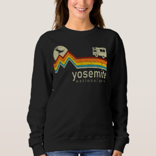 Yosemite National Park Retro Vintage Mountain Hiki Sweatshirt