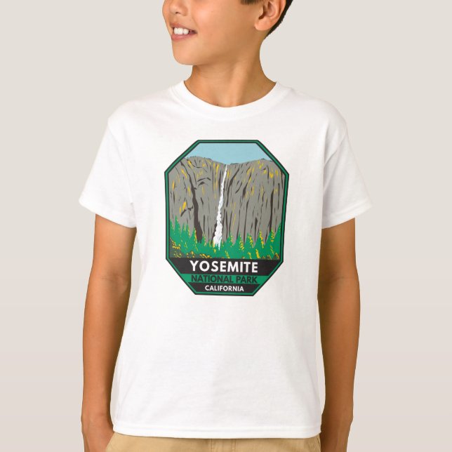 Yosemite National Park Ribbon Falls California   T-Shirt (Front)