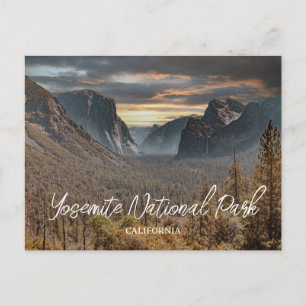 Yosemite National Park Scenic Travel Postcard