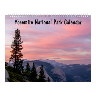 Yosemite National Park Scenic Views Calendar