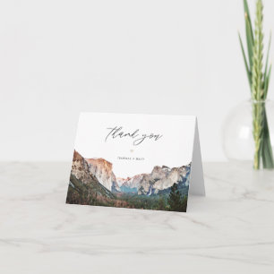 YOSEMITE National Park Skyline Destination Thank You Card