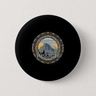 Yosemite National Park T Shirt Hiking Tee Wanderlu 6 Cm Round Badge