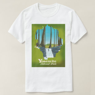 Yosemite National Park vacation poster. T-Shirt