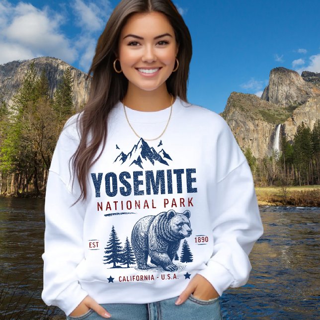 Yosemite National Park Vintage Bear Sweatshirt (Creator Uploaded)